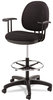 A Picture of product ALE-IN4611 Alera® Interval Series Swivel Task Stool Supports Up to 275 lb, 23.93" 34.53" Seat Height, Black Fabric