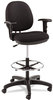 A Picture of product ALE-IN4611 Alera® Interval Series Swivel Task Stool Supports Up to 275 lb, 23.93" 34.53" Seat Height, Black Fabric