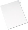 A Picture of product AVE-01052 Avery® Preprinted Style Legal Dividers Exhibit Side Tab Index 10-Tab, 52, 11 x 8.5, White, 25/Pack, (1052)