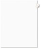 A Picture of product AVE-01052 Avery® Preprinted Style Legal Dividers Exhibit Side Tab Index 10-Tab, 52, 11 x 8.5, White, 25/Pack, (1052)