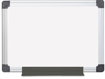MasterVision® Value Melamine Dry Erase Board,  18 x 24, White, Aluminum Frame