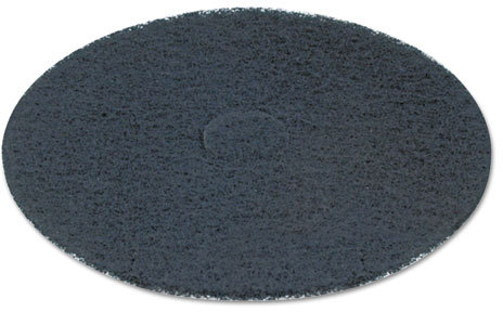 Boardwalk Stripping Floor Pads, 12 Diameter, Black, 5/Carton