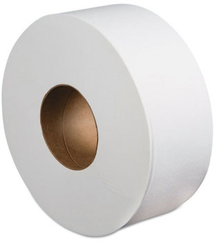 Boardwalk® Jumbo Roll Bathroom Tissue,  2-Ply, White, 3.4" x 1000 ft, 12 Rolls/Carton