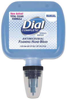 Dial Complete® Foaming Hand Wash Refill,  Spring Water Scent, 1.25 L Cartridge, 3/Carton