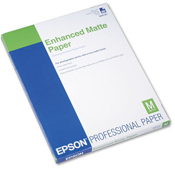 Epson® Ultra Premium Matte Presentation Paper,  8-1/2 x 11, White, 50/Pack