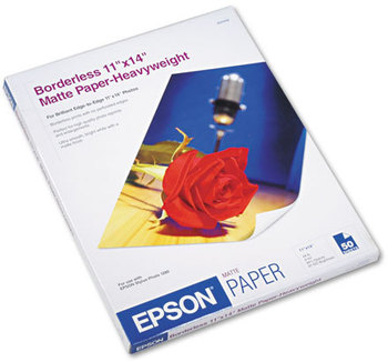 Epson® Premium Matte Presentation Paper,  45 lbs., 11 x 14, 50 Sheets/Pack