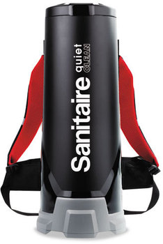 Sanitaire® Quiet Clean® HEPA Backpack Vac, 10qt, Black
