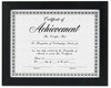 A Picture of product DAX-N15832 DAX® Solid Wood Document Frame Set,  Wood, 8 1/2 x 11, Black, Set of Two