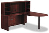 A Picture of product ALE-VA216030ES Alera® Valencia™ Series Straight Front Desk Shell 59.13" x 29.5" 29.63", Espresso