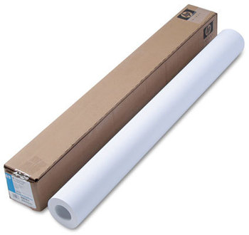 HP Designjet Large Format Paper for Inkjet Printers,  6.6 mil, 36" x 100 ft, White
