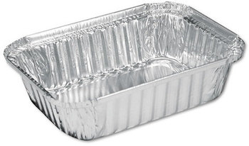 Handi-Foil of America® Aluminum Oblong Containers,  1 1/2 lb, 7 x 5-1/8 x 1-11/16