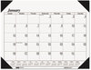 A Picture of product HOD-0124 House of Doolittle™ 100% Recycled One-Color Dated Monthly Desk Pad Calendar 18.5 x 13, White Sheets, Black Binding/Corners,12-Month (Jan-Dec): 2024