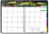 A Picture of product HOD-294632 House of Doolittle™ Earthscapes™ 100% Recycled Gardens the World Weekly/Monthly Planner Photography, 10 x 7, Black Cover, 12-Month (Jan-Dec): 2024