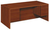 A Picture of product HON-10791CO HON® 10700 Series™ Double Pedestal Desk with Three-Quarter Height Pedestals 72" x 36" 29.5", Cognac