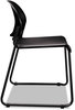 A Picture of product HON-4031ONT HON® GuestStacker® High Density Chairs Supports Up to 300 lb, 17.5" Seat Height, Onyx Back, Black Base, 4/Carton