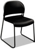 A Picture of product HON-4031ONT HON® GuestStacker® High Density Chairs Supports Up to 300 lb, 17.5" Seat Height, Onyx Back, Black Base, 4/Carton
