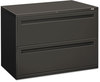 A Picture of product HON-792LS HON® Brigade® 700 Series Lateral File 2 Legal/Letter-Size Drawers, Charcoal, 42" x 18" 28"