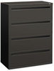 A Picture of product HON-794LS HON® Brigade® 700 Series Lateral File 4 Legal/Letter-Size Drawers, Charcoal, 42" x 18" 52.5"