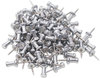 A Picture of product GEM-CPAL3 GEM Aluminum Head Push Pins,  Aluminum, Silver, 3/8", 100/Box