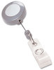 A Picture of product GBC-50573 GBC® BadgeMates™ Plastic Retractable Name Badge Reel with Snap Closure,  23" Extension, Gray, 25/Box