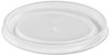 A Picture of product HUH-89112 Chinet® Plastic High Heat Vented Lids,  Fits 16-32 oz, White, 50/Bag, 10/Bags Carton