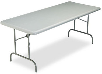 Iceberg IndestrucTable Too™ 1200 Series Rectangular Folding Table,  72w x 30d x 29h, Charcoal