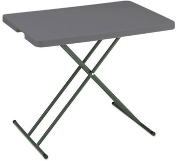 Iceberg IndestrucTable Too™ 1200 Series Personal Folding Table,  30 x 20, Charcoal
