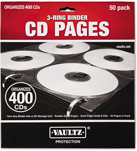 Amazon.com: C-line Deluxe CD Ring Binder Storage - 8 CD/DVD Capacity - 3 x  Holes - Polypropylene - 5 / Pack - Clear : Home & Kitchen