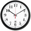 A Picture of product ILC-67700002 Chicago Lighthouse Black Quartz CONTRACT Clock,  13-3/4", Black