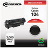 A Picture of product IVR-104 Innovera® IVR104 Laser Cartridge Remanufactured Black Toner, Replacement for 104 (0263B001AA), 2,000 Page-Yield