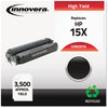 A Picture of product IVR-83016 Innovera® 83015, 83016 Laser Cartridge Remanufactured Black High-Yield Toner, Replacement for 15X (C7115X), 3,500 Page-Yield