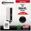 A Picture of product IVR-B322WNC Innovera® B322WN, B321WN, B323WN, B324WN, B325WN Ink Remanufactured Photo Black High-Yield Replacement for 564XL (CB322WN), 290 Page-Yield