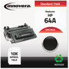 A Picture of product IVR-C364A Innovera® C364X, C364A Toner Remanufactured Black Replacement for 64A (CC364A), 10,000 Page-Yield
