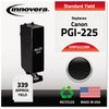 A Picture of product IVR-PGI225BK Innovera® PGI225BK Ink Remanufactured Black Replacement for PGI-225BK (4530B001), 339 Page-Yield