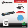 A Picture of product IVR-TN210C Innovera® TN210BK,TN210C, TN210M, TN210Y Toner Remanufactured Cyan Replacement for TN210C, 1,400 Page-Yield