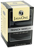 A Picture of product JAV-70400 Distant Lands Coffee Coffee Pods,  French Vanilla, Single Cup, 14/Box