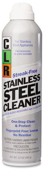 CLR® Stainless Steel Cleaner,  Citrus, 12oz Can, 6/Carton