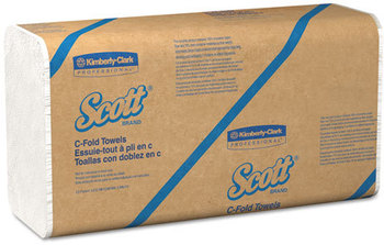 SCOTT® Single-Fold Towels. 9.3 X 10.5 in. White. 4000 towels.