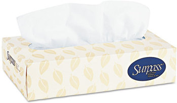 Surpass® Facial Tissue,  2-Ply, 125 Tissues/Box, 60 Boxes/Carton