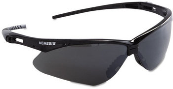 Jackson Safety* Nemesis Safety Eyewear,  Black Frame, Smoke Lens