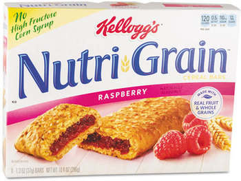 Kellogg's® Nutri-Grain® Cereal Bars,  Raspberry, Indv Wrapped 1.3oz Bar, 16/Box