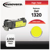 A Picture of product IVR-D1320Y Innovera® D1320Y, D1320M, D1320C, D1320B Toner Remanufactured Yellow High-Yield Replacement for 310-9062, 2,000 Page-Yield
