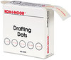 A Picture of product KOH-25900J01 Koh-I-Noor Adhesive Drafting Dots,  7/8in dia, White, 500/Box