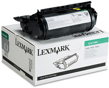 Lexmark™ 12A7362, 12A7460, 12A7462, 12A7468 Laser Cartridge,  5000 Page-Yield, Black
