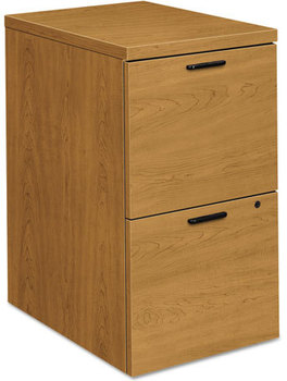 HON® 10500 Series™ Mobile Pedestal File Left or Right, 2 Legal/Letter-Size Drawers, Harvest, 15.75" x 22.75" 28"