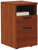 A Picture of product HON-105109CO HON® 10500 Series™ Mobile Pedestal File Left or Right, 2-Drawers: Box/File, Legal/Letter, Cognac, 15.75" x 18.88" 28"