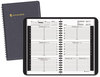 A Picture of product AAG-7007505 AT-A-GLANCE® Weekly Appointment Book Ruled for Hourly Appointments Block Format 8 x 5, Black Cover, 12-Month (Jan to Dec): 2024