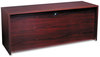 A Picture of product HON-10545RNN HON® 10500 Series™ Single Pedestal Credenza 3/4-Height Right 72w x 24d 29.5h, Mahogany