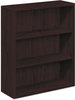 A Picture of product HON-105533NN HON® 10500 Series™ Laminate Bookcase Three-Shelf, 36w x 13.13d 43.38h, Mahogany