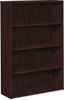 A Picture of product HON-105534NN HON® 10500 Series™ Laminate Bookcase Four-Shelf, 36w x 13.13d 57.13h, Mahogany